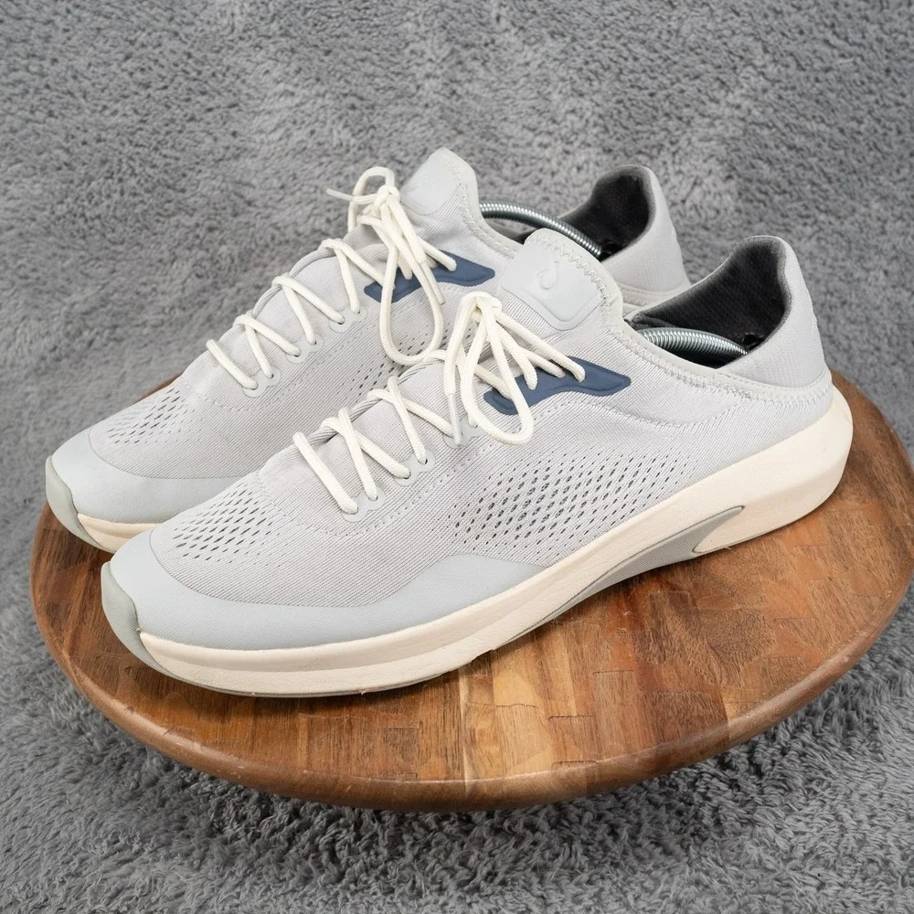 OluKai Kaholo Mens Size 13 Vapor Blue Casual Lace Up Sneakers Shoes